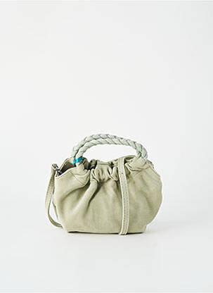 Sac type de porter main forme bourse vert UNISA femme