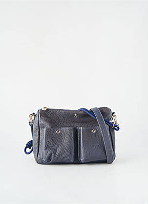 Sac fermeture zippée forme rectangulaire bleu CRAIE femme