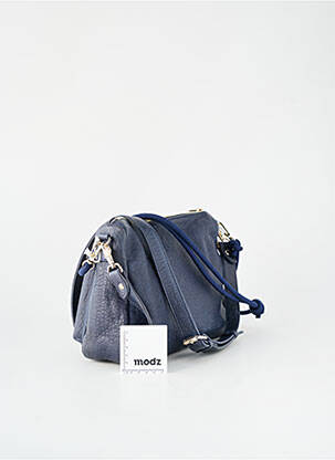 Sac fermeture zippée forme rectangulaire bleu CRAIE femme