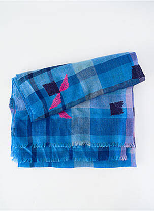 Foulard coutures renforcées bleu AMET & LADOUE femme