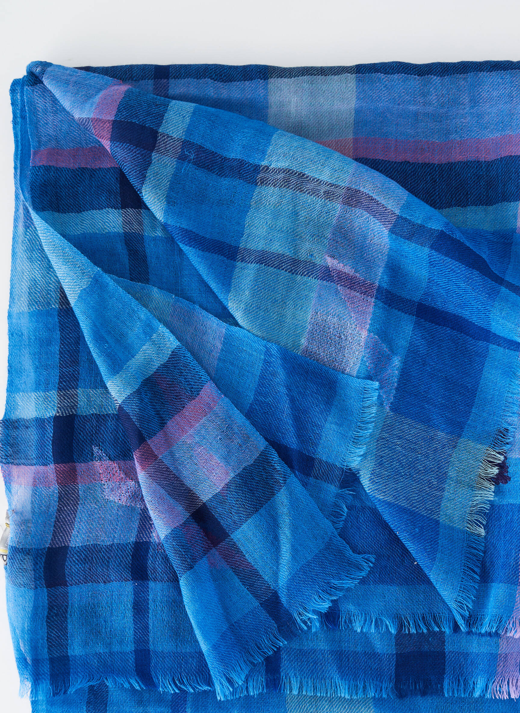 Foulard coutures renforcées bleu AMET & LADOUE femme
