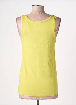 Débardeur stretch sans manche vert MAJESTIC FILATURES femme