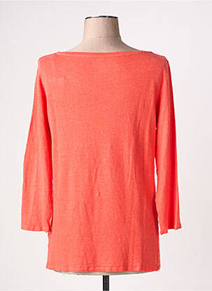 T-shirt manches 3/4 manches 3/4 orange MAJESTIC FILATURES femme
