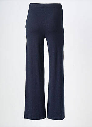 Pantalon large poches taille haute bleu MAJESTIC FILATURES femme