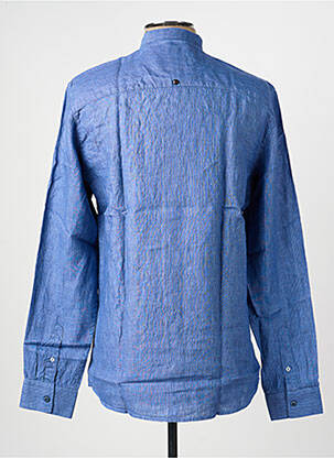 Chemise manches longues coupe droite bleu NO EXCESS homme