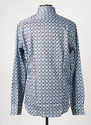 Chemise manches longues imprimé fantaisie bleu DARIO BELTRAN homme