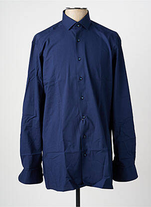 Chemise manches longues coupe droite bleu MARVELIS homme
