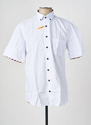 Chemise manches courtes coupe droite blanc REDMOND homme