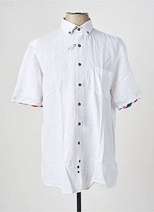 Chemise manches courtes coupe droite blanc REDMOND homme