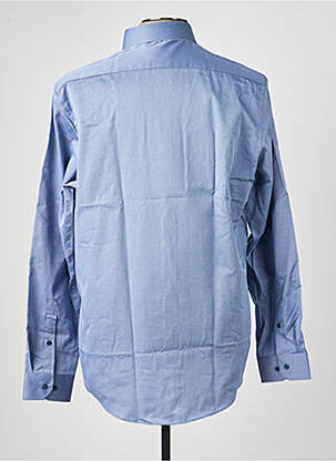 Chemise manches longues coupe droite bleu REDMOND homme