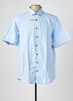 Chemise manches courtes coupe droite bleu REDMOND homme