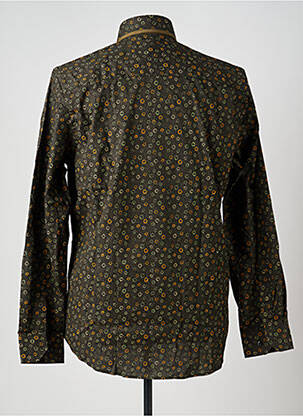 Chemise manches longues imprimé fantaisie vert CAP 10 TEN homme