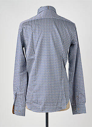 Chemise manches longues imprimé fantaisie bleu DARIO BELTRAN homme