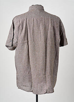 Chemise manches courtes coupe droite marron REDMOND homme