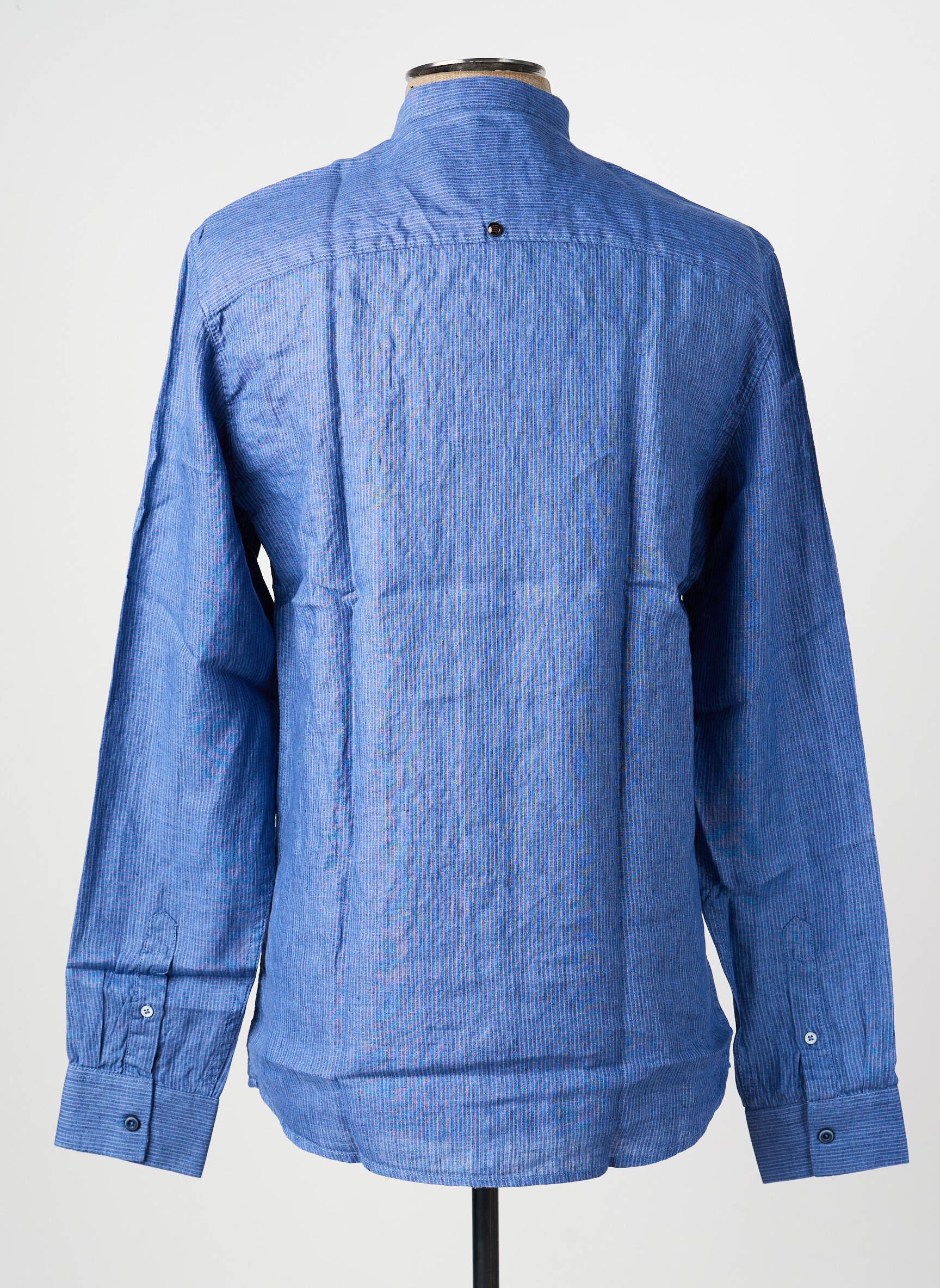 Chemise manches longues coupe droite bleu NO EXCESS homme