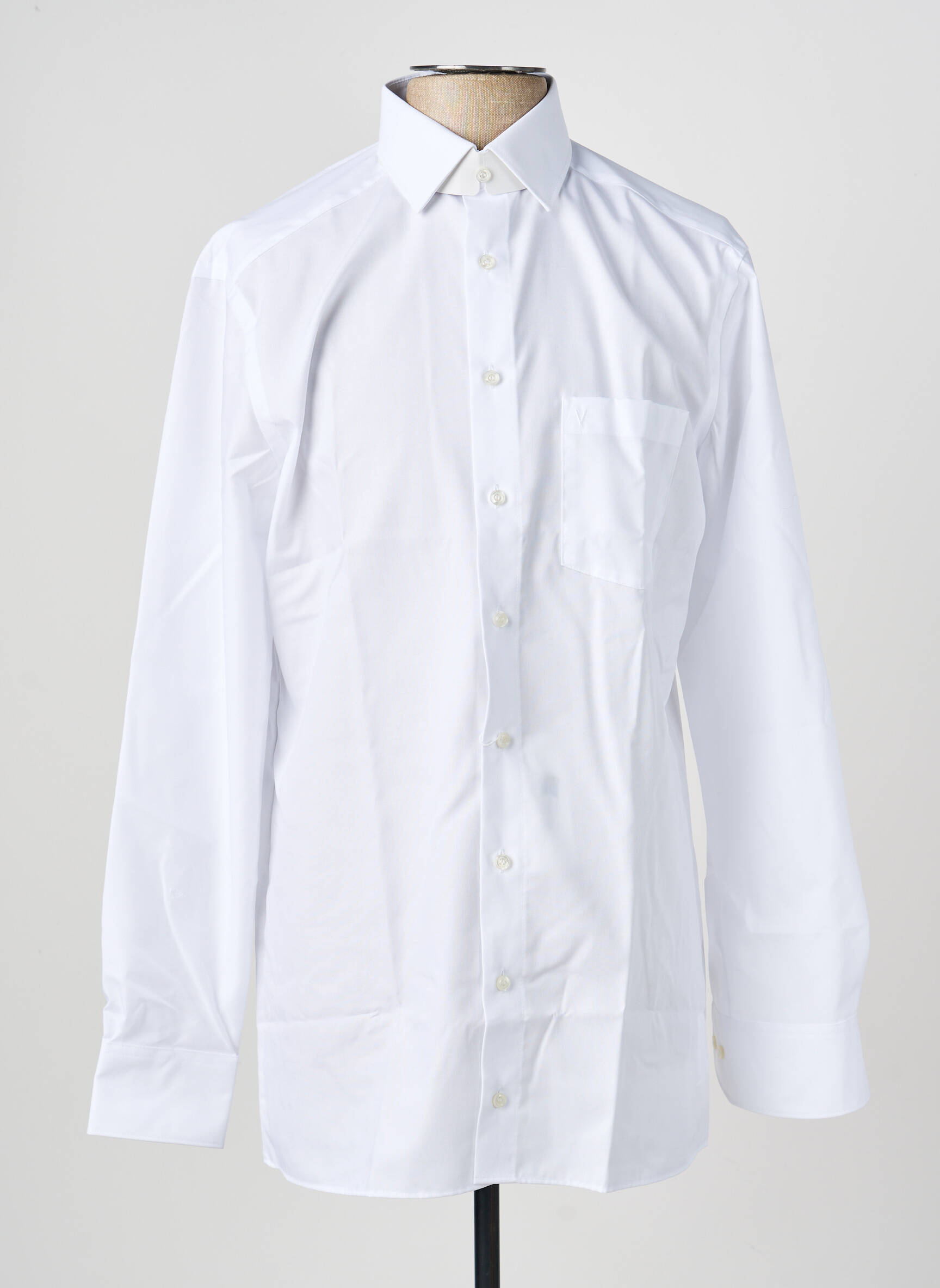 Chemise manches longues coupe cintrée blanc MARVELIS homme