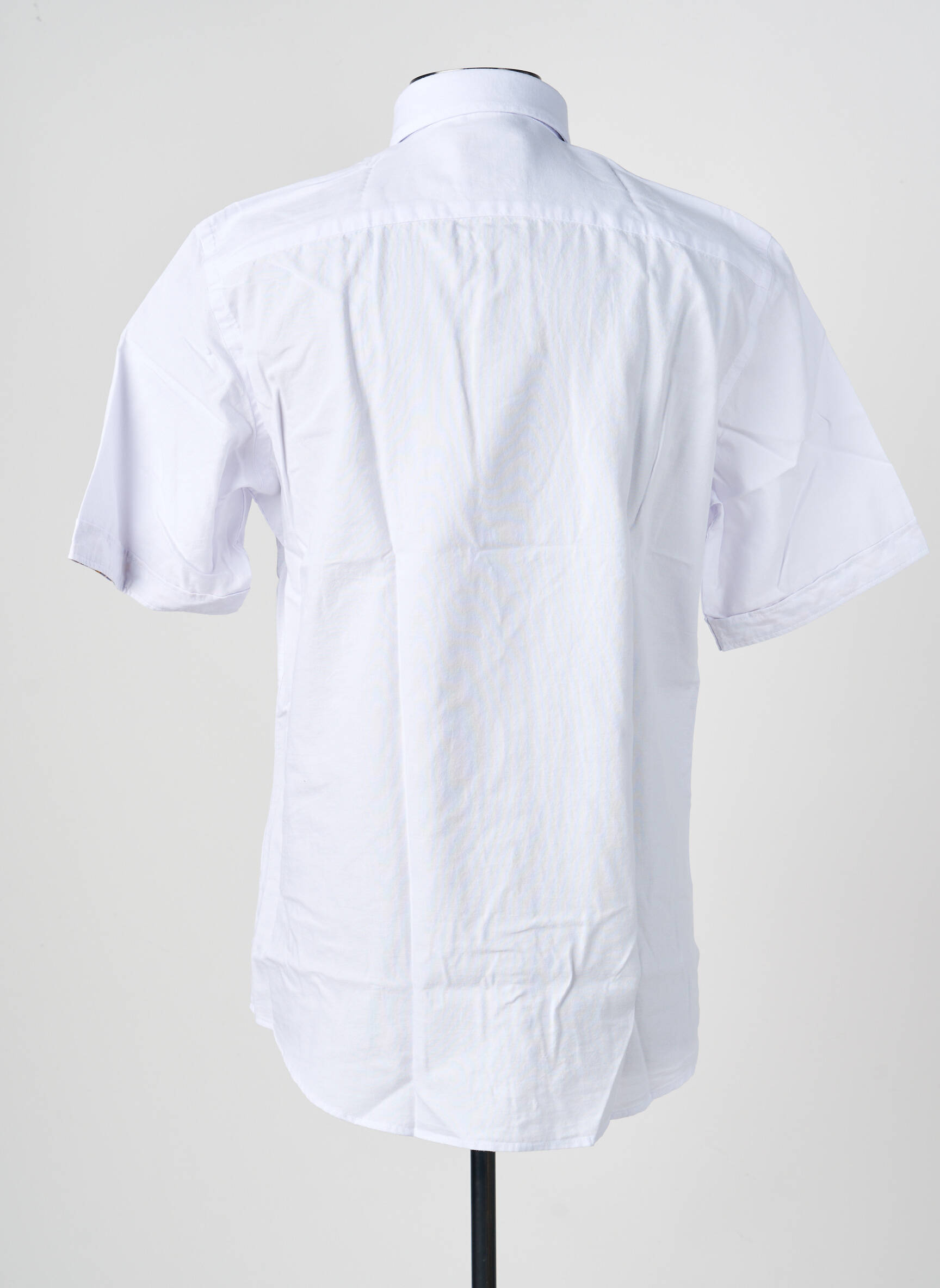 Chemise manches courtes coupe droite blanc REDMOND homme