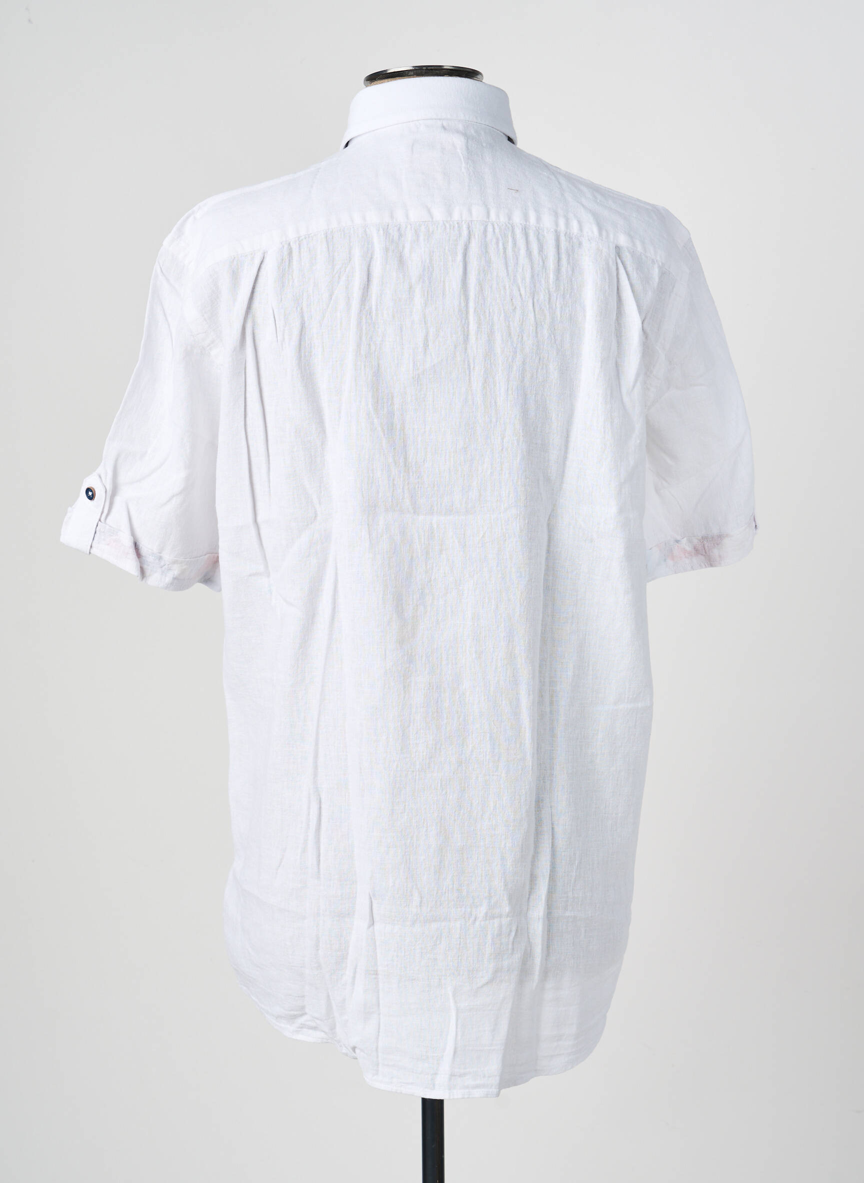 Chemise manches courtes coupe droite blanc REDMOND homme