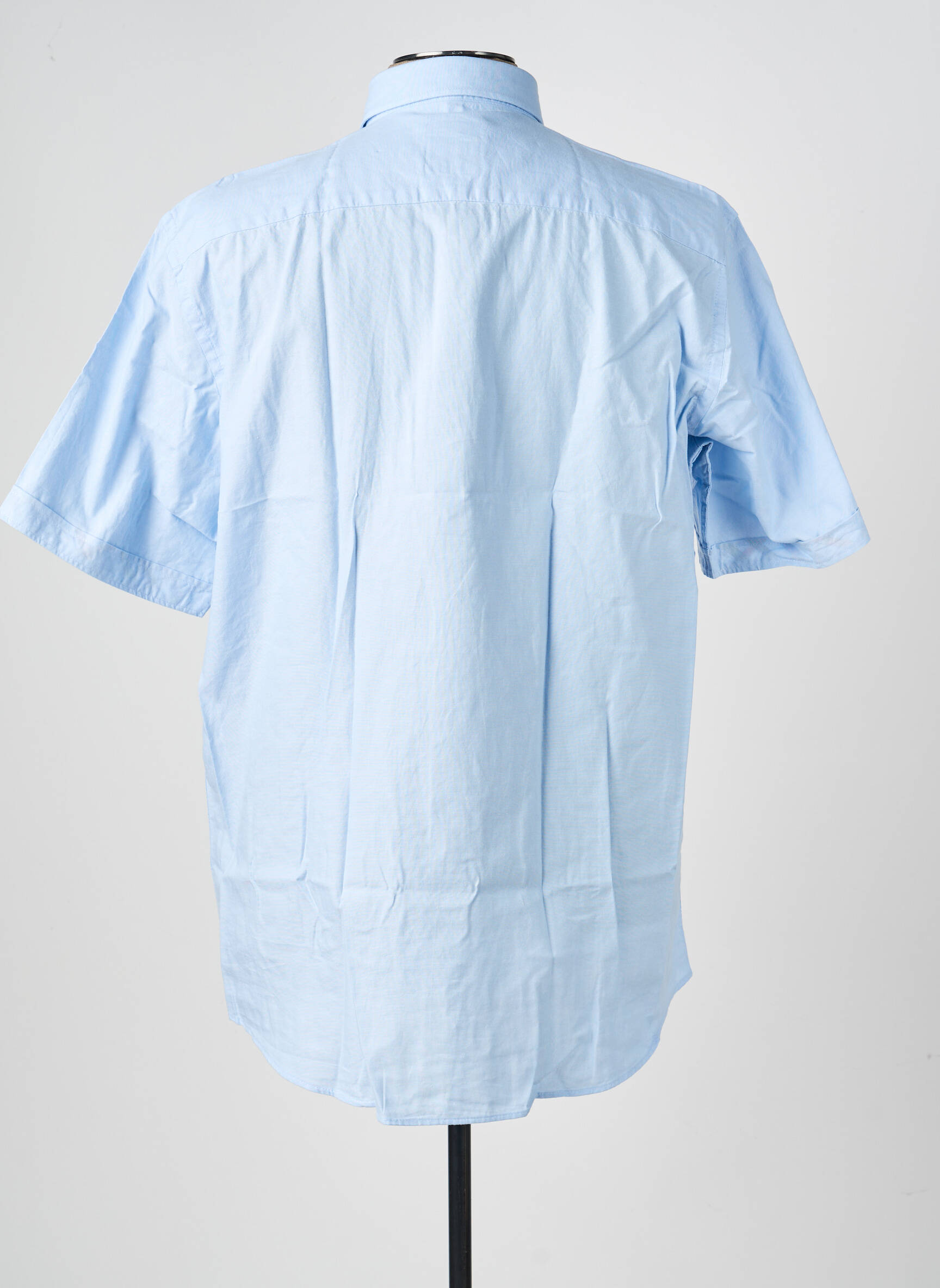 Chemise manches courtes coupe droite bleu REDMOND homme