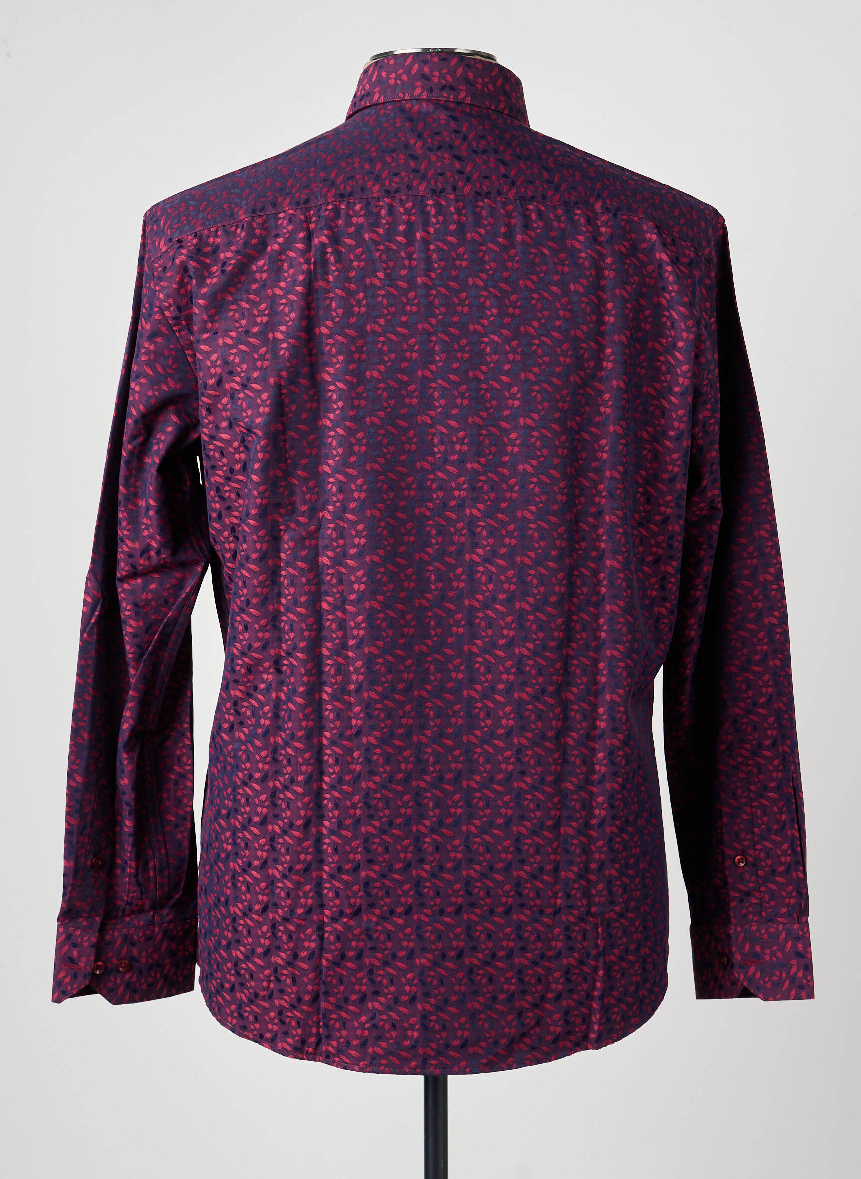 Chemise manches longues imprimé fantaisie violet CAP 10 TEN homme