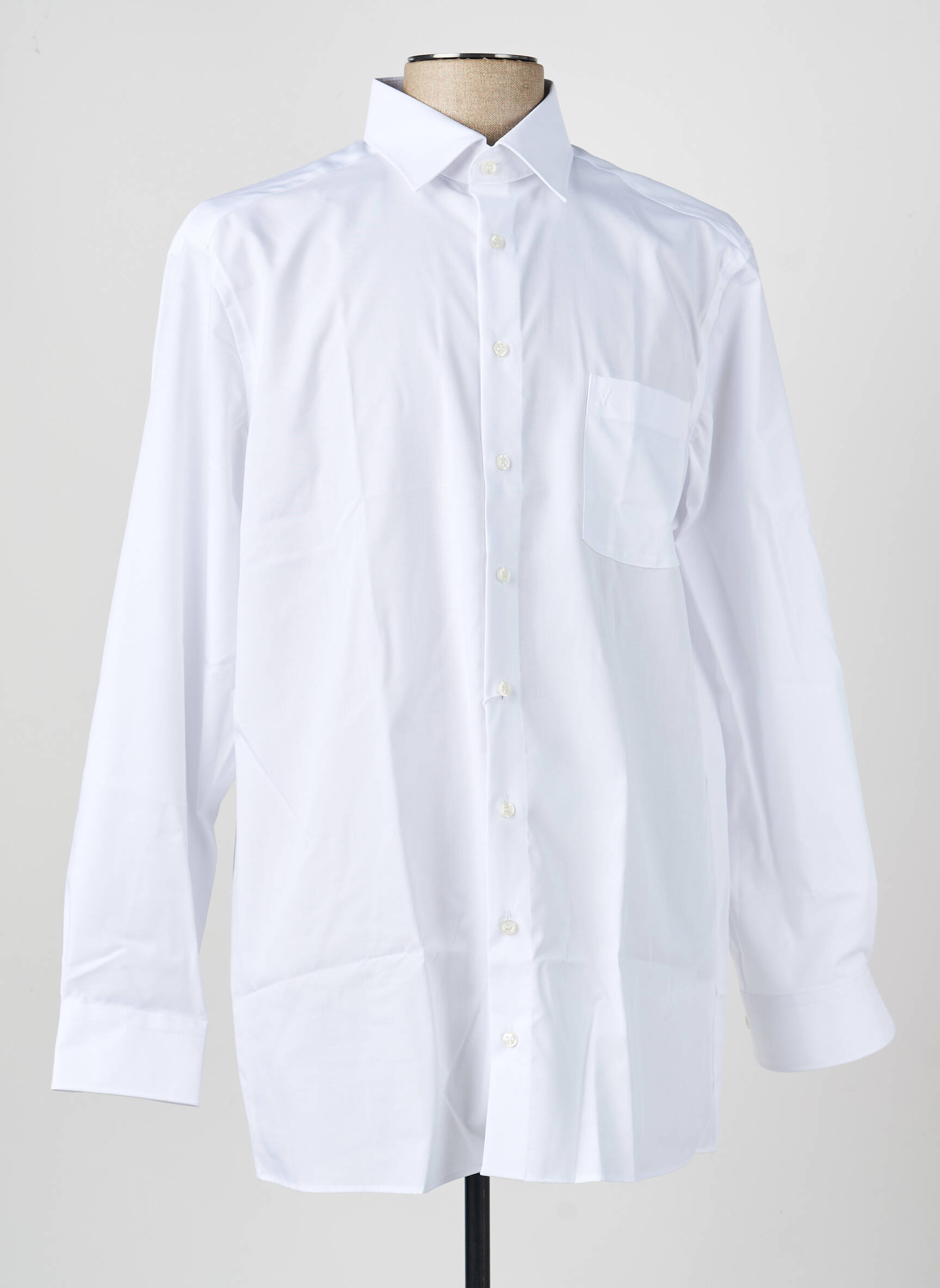 Chemise manches longues coupe droite blanc MARVELIS homme