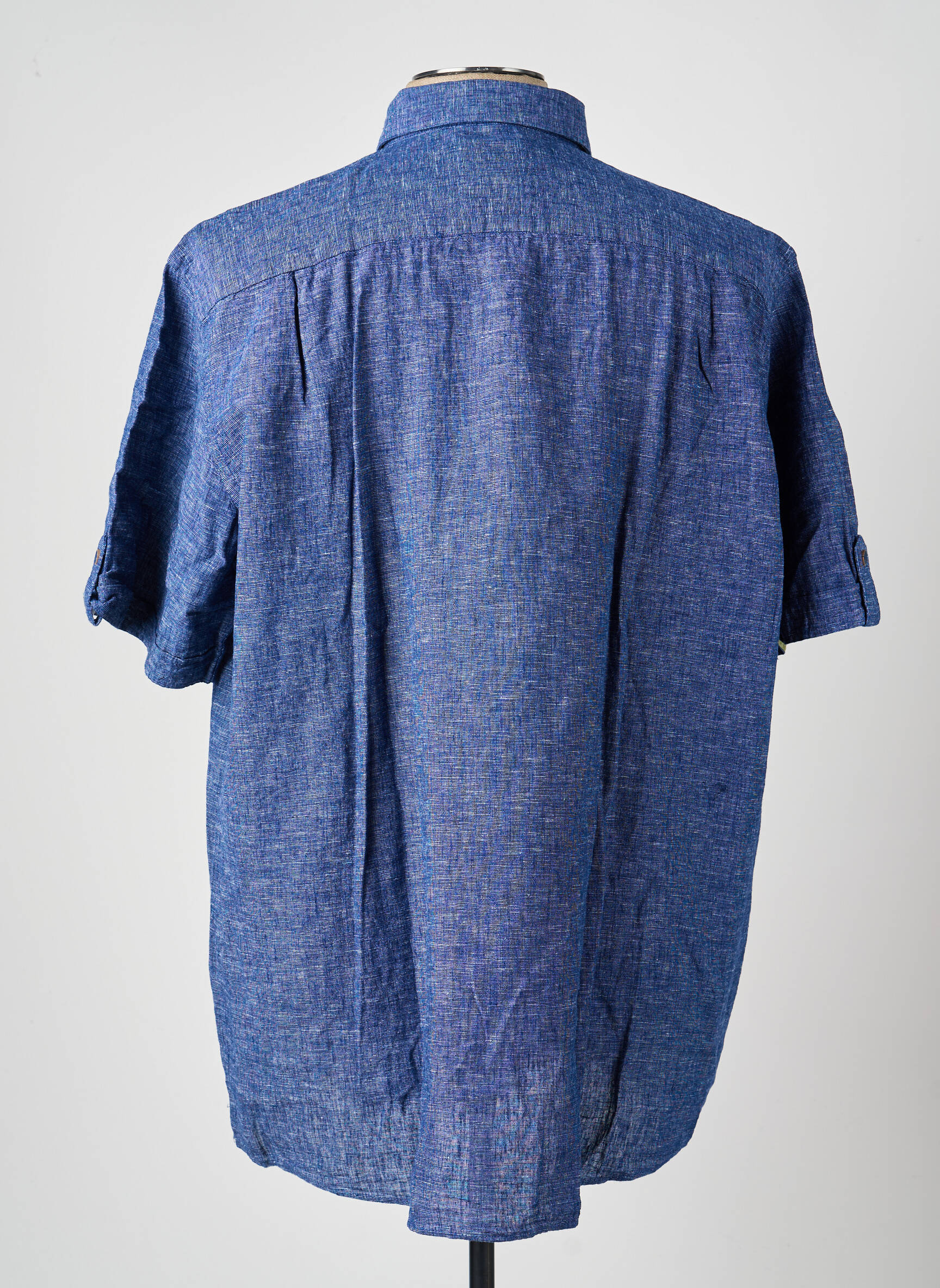 Chemise manches courtes coupe droite bleu REDMOND homme