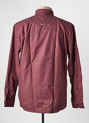 Chemise manches longues coupe droite rouge CAP 10 TEN homme