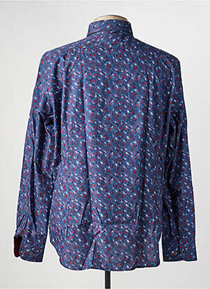 Chemise manches longues imprimé fantaisie bleu DARIO BELTRAN homme