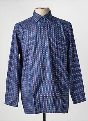 Chemise manches longues imprimé fantaisie bleu MARVELIS homme