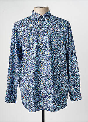 Chemise manches longues imprimé fantaisie bleu MARVELIS homme