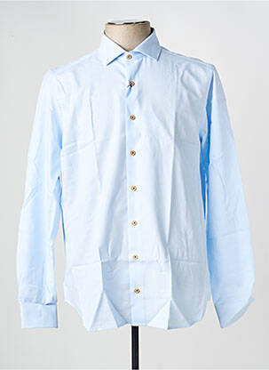 Chemise manches longues coupe droite bleu DARIO BELTRAN homme
