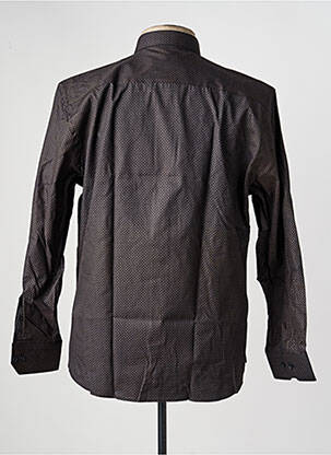 Chemise manches longues imprimé fantaisie noir CAP 10 TEN homme