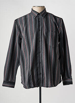 Chemise manches longues poches gris CAP 10 TEN homme