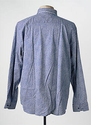 Chemise manches longues coupe droite bleu CAP 10 TEN homme