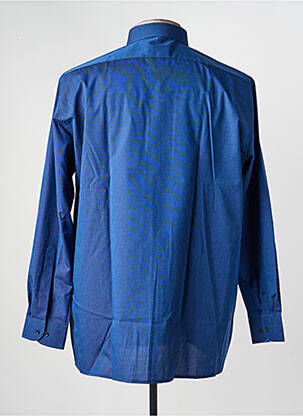 Chemise manches longues poches bleu MARVELIS homme