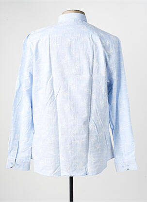 Chemise manches longues poches bleu CAP 10 TEN homme