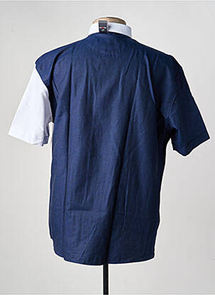 Chemise manches courtes coupe droite bleu CAP 10 TEN homme