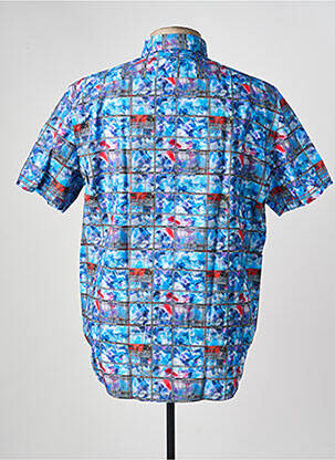 Chemise manches courtes imprimé fantaisie bleu DARIO BELTRAN homme