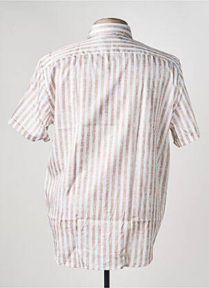 Chemise manches courtes coupe droite beige DARIO BELTRAN homme