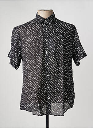 Chemise manches courtes fermeture boutonnée sur le devant noir CAMBERABERO homme