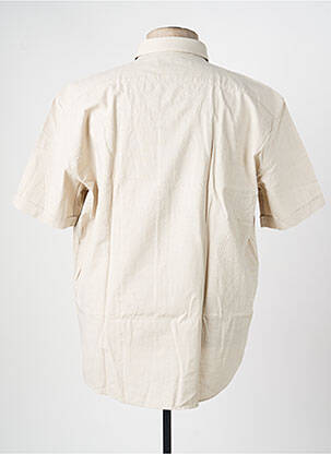 Chemise manches courtes coupe droite beige CAP 10 TEN homme