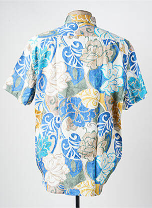 Chemise manches courtes imprimé fantaisie bleu DARIO BELTRAN homme