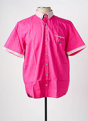 Chemise manches courtes poches rose DARIO BELTRAN homme