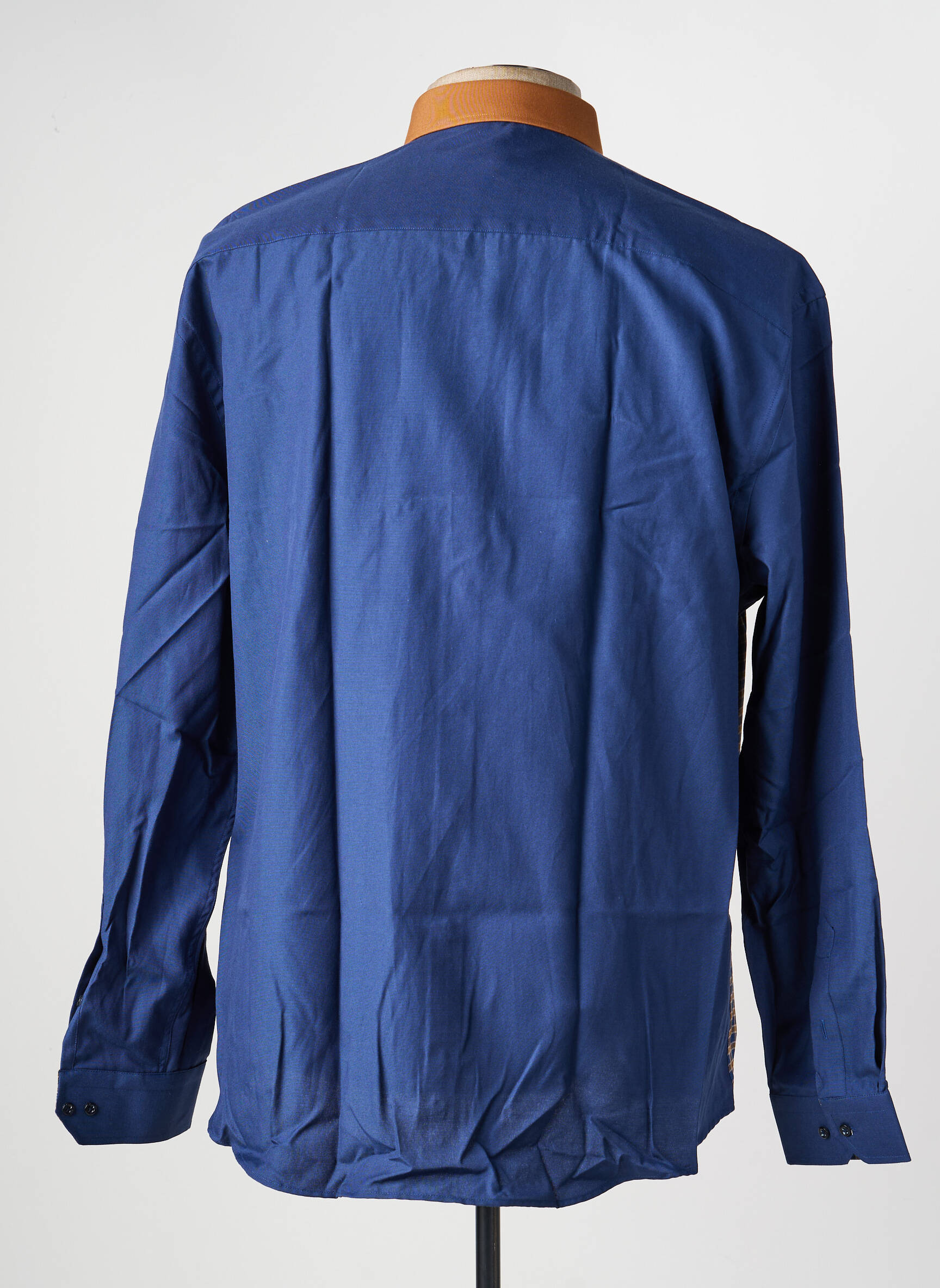 Chemise manches longues poches bleu CAP 10 TEN homme