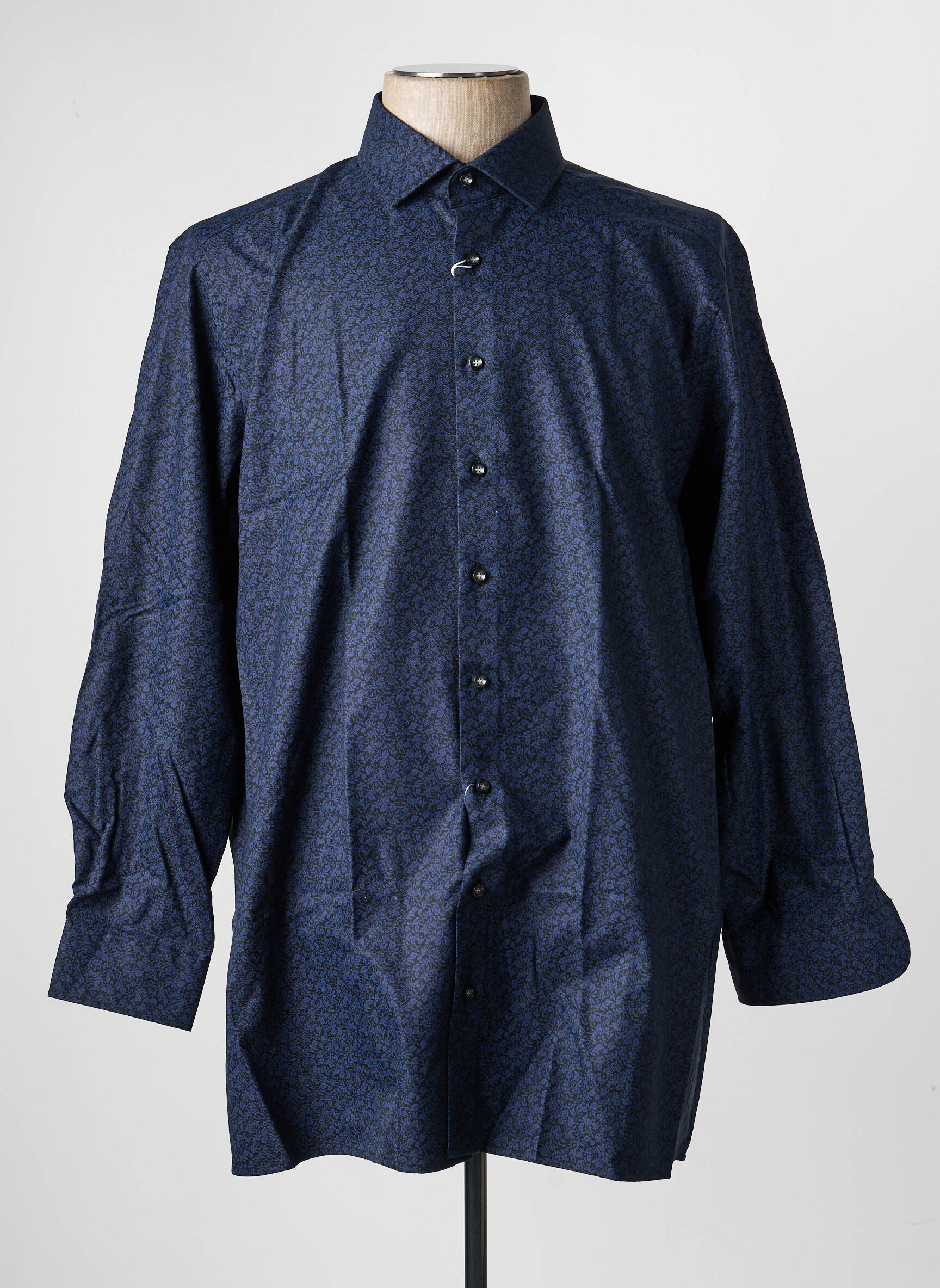 Chemise manches longues coupe droite bleu MARVELIS homme