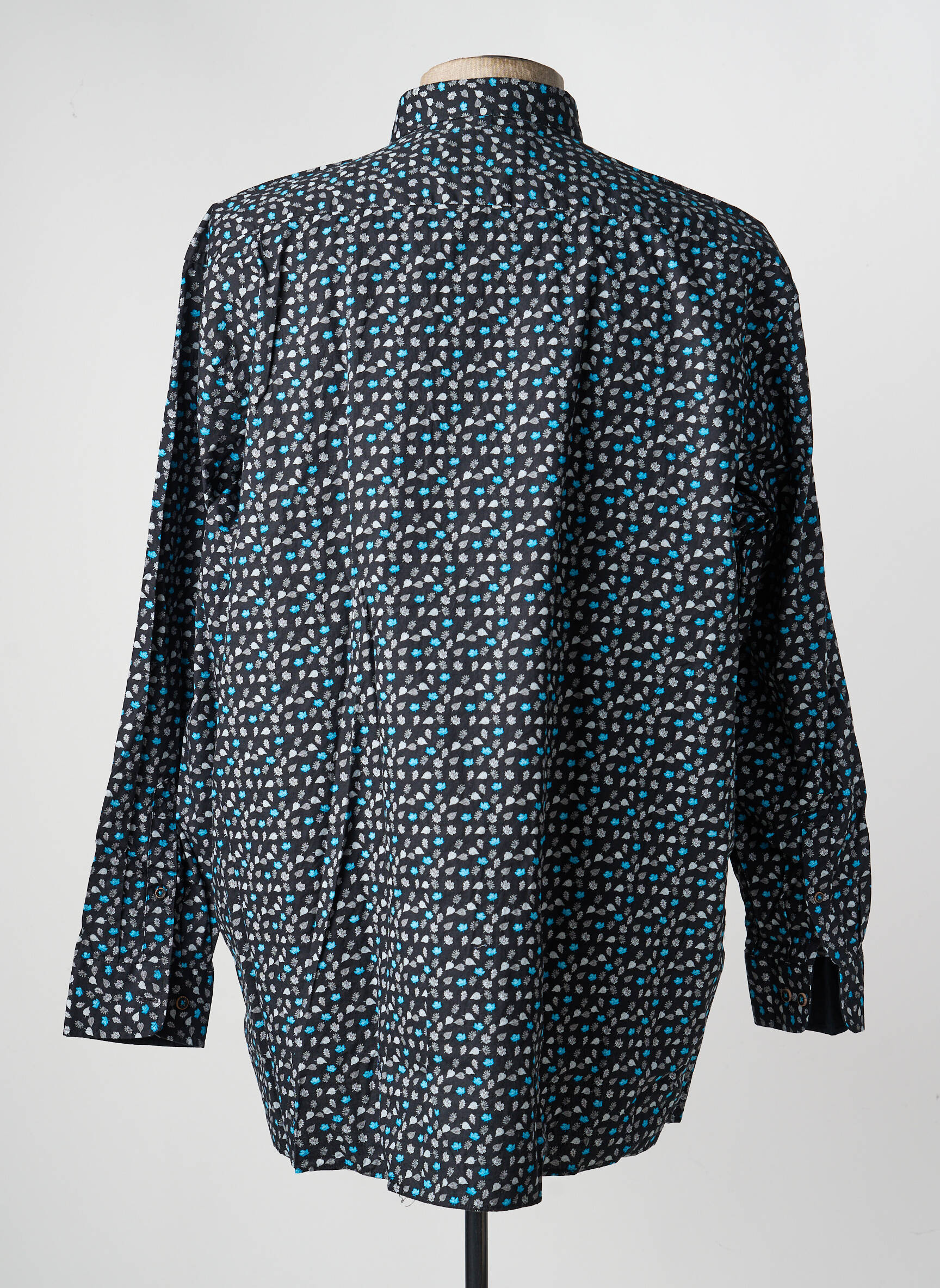Chemise manches longues imprimé fantaisie noir REDMOND homme