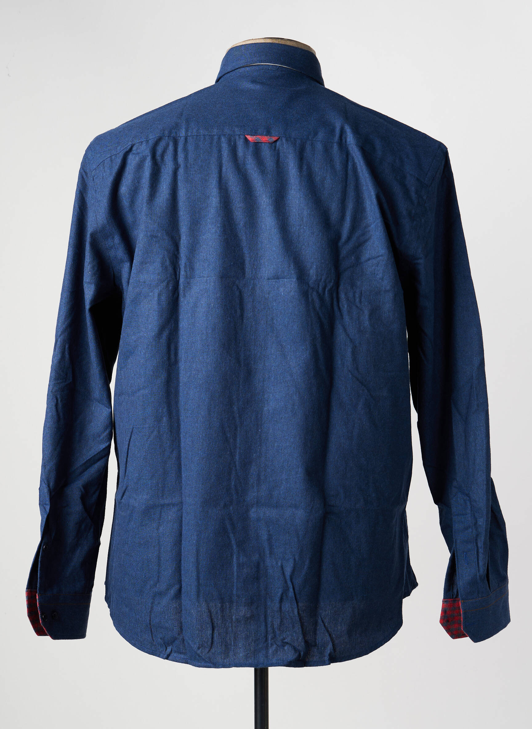 Chemise manches longues poches bleu CAP 10 TEN homme
