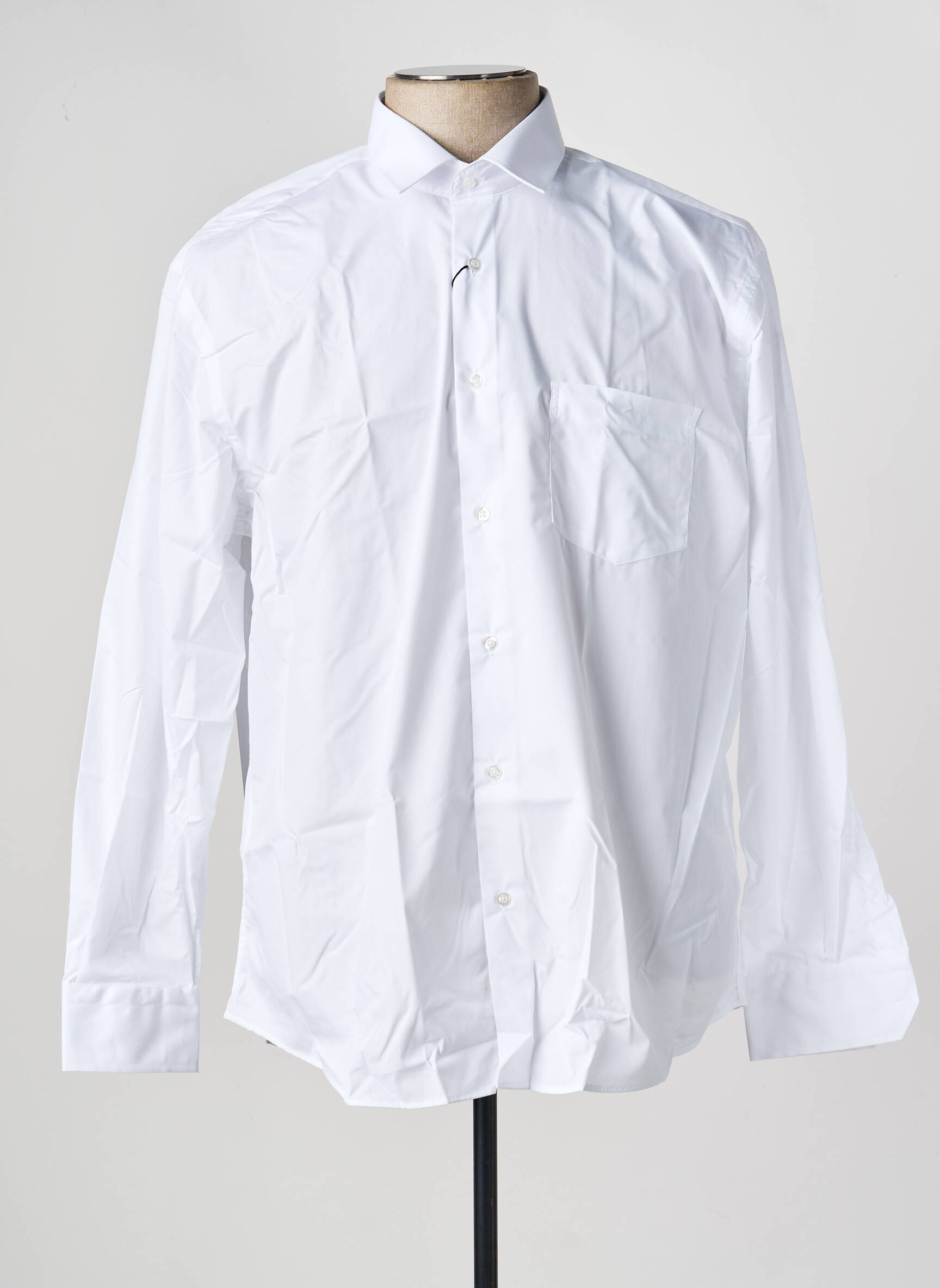 Chemise manches longues poches blanc CAP 10 TEN homme