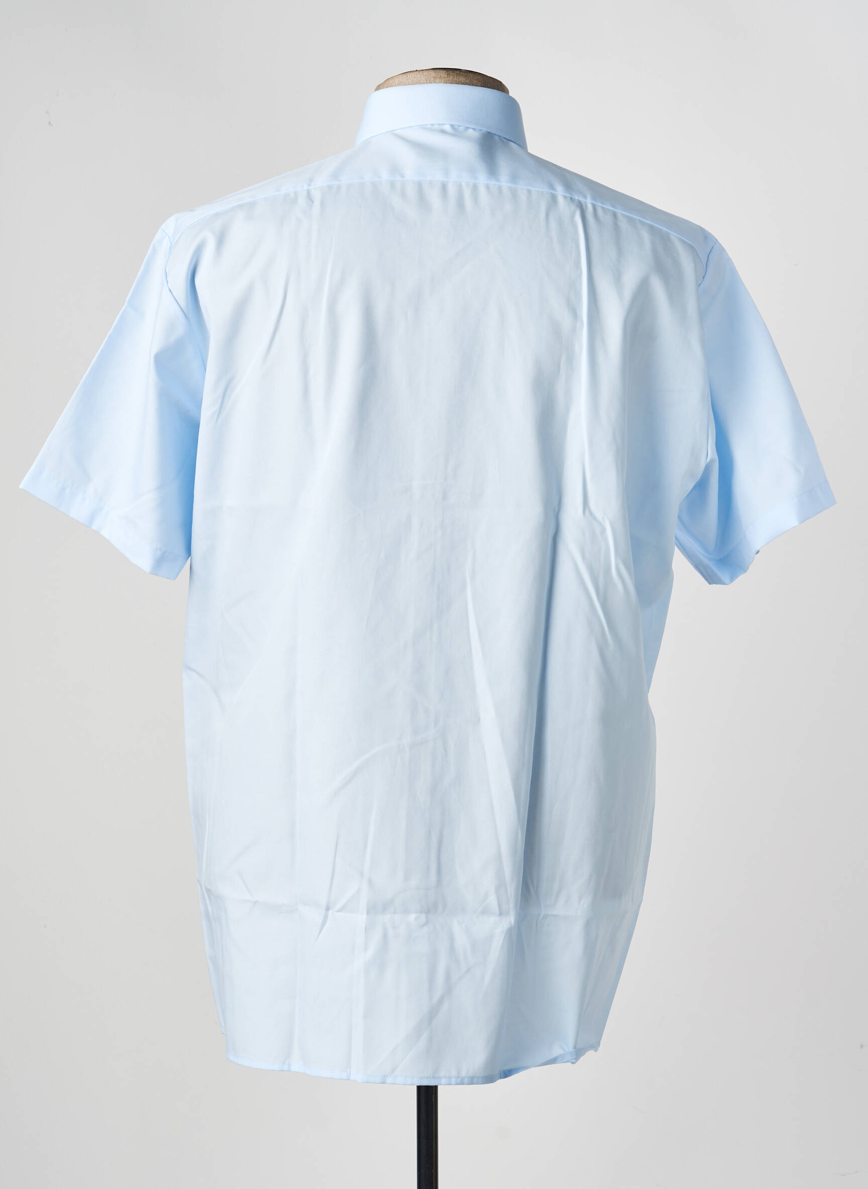 Chemise manches courtes coupe droite bleu MARVELIS homme