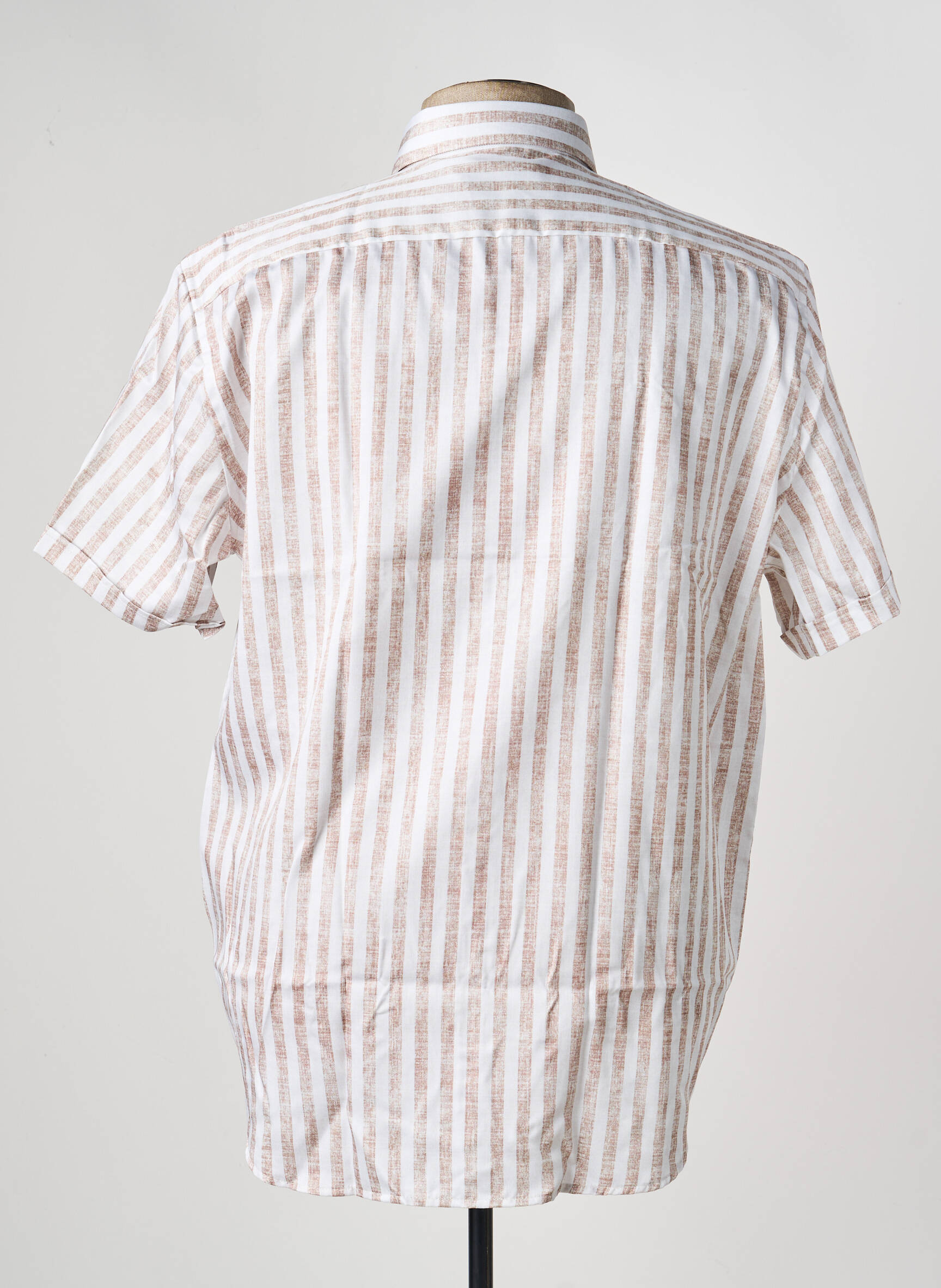 Chemise manches courtes coupe droite beige DARIO BELTRAN homme